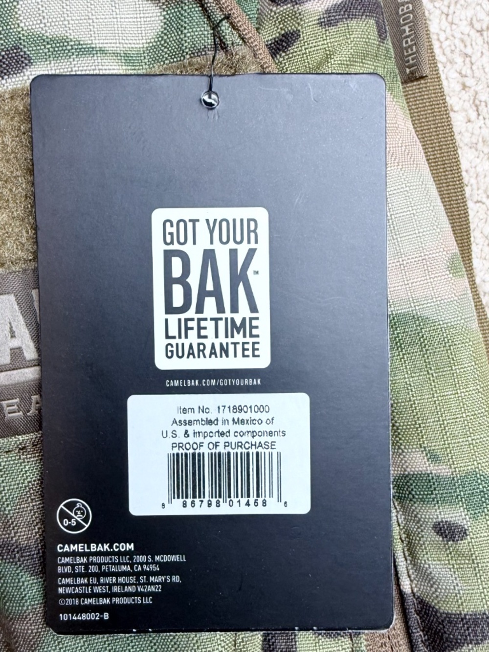 CamelBak ThermoBak 3L Hydration Pack Spec Crux Camouflage Camo Performance Wear - Picture 6 of 9